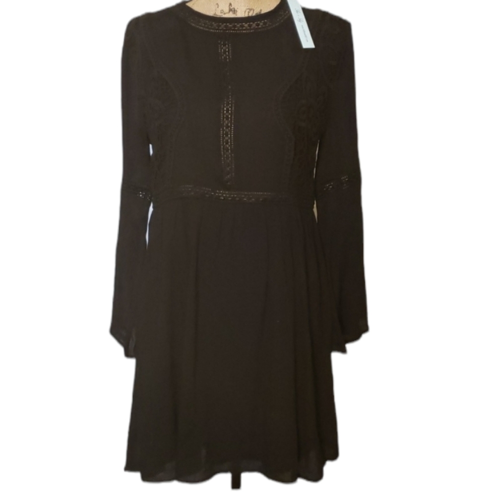 NWT She and Sky Mini Dress Crochet Lace Trim